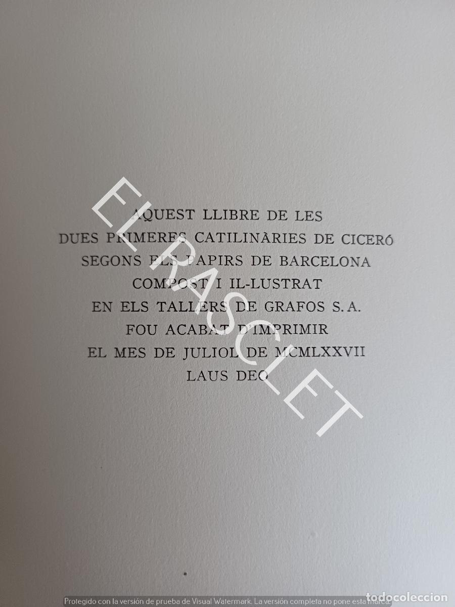Libros: CICER&Oacute;. CATILIN&Agrave;RIES - R. ROCA-PUIG - EN CATALAN - Foto 8