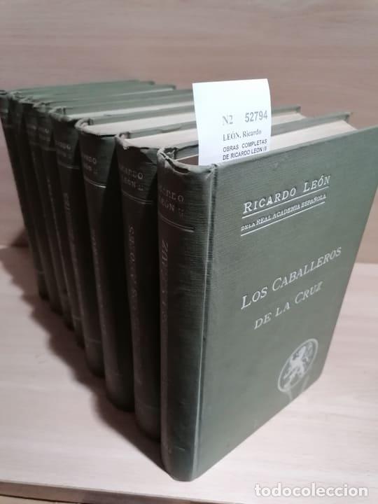 Libros: LE&Oacute;N, Ricardo - OBRAS COMPLETAS DE RICARDO LEON (8 VOLUMENES) - Foto 1
