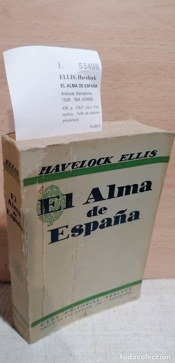 Libros: ELLIS, Havelock - EL ALMA DE ESPA&Ntilde;A - Foto 1