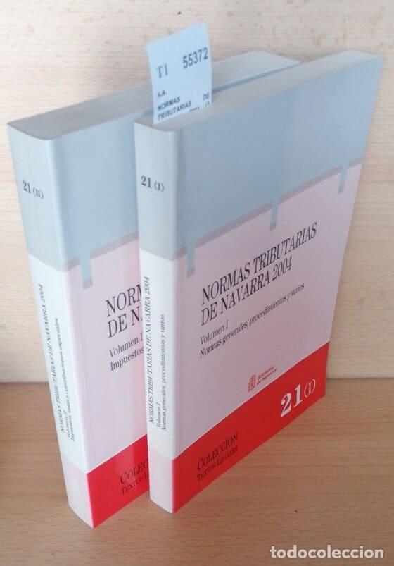 Libros: s.a. - NORMAS TRIBUTARIAS DE NAVARRA 2004 (2 VOLUMENES) - Foto 1
