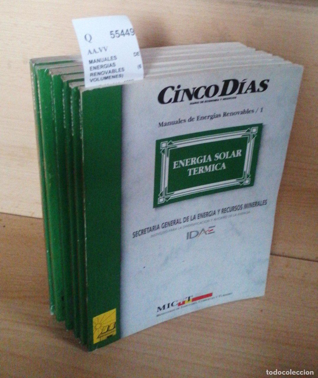 Libros: AA.VV - MANUALES DE ENERGIAS RENOVABLES (6 VOLUMENES) - Foto 1