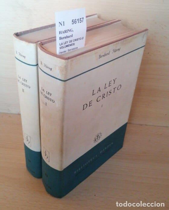 Libros: HARING, Bernhard - LA LEY DE CRISTO (2 VOLUMENES) - Foto 1