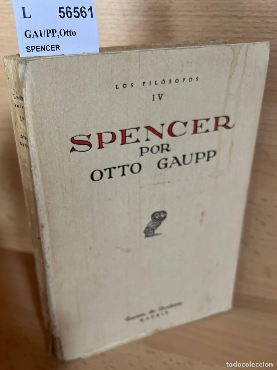 Libros: GAUPP,Otto - SPENCER - Foto 1