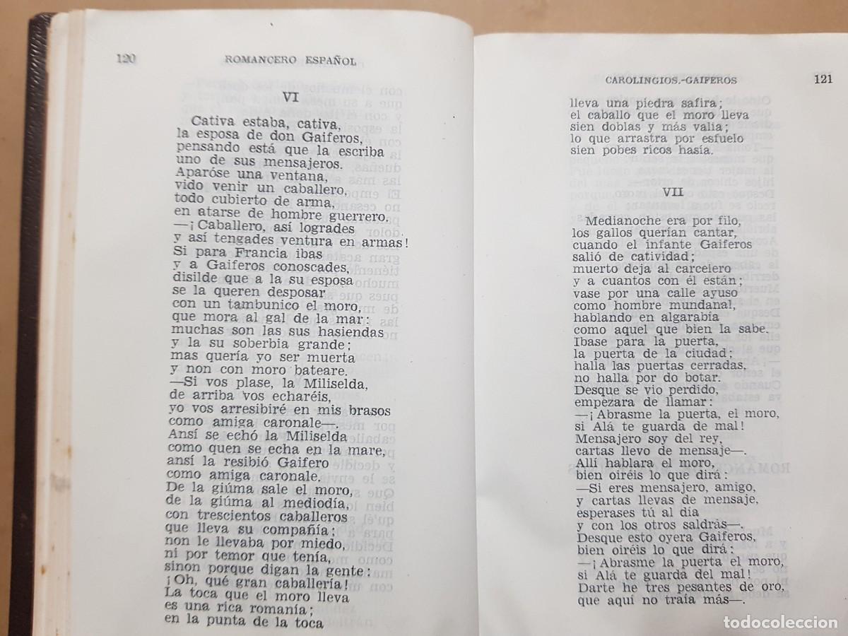 Libros: ROMANCERO ESPA&Ntilde;OL - ED. AGUILAR - 1961 - Foto 8