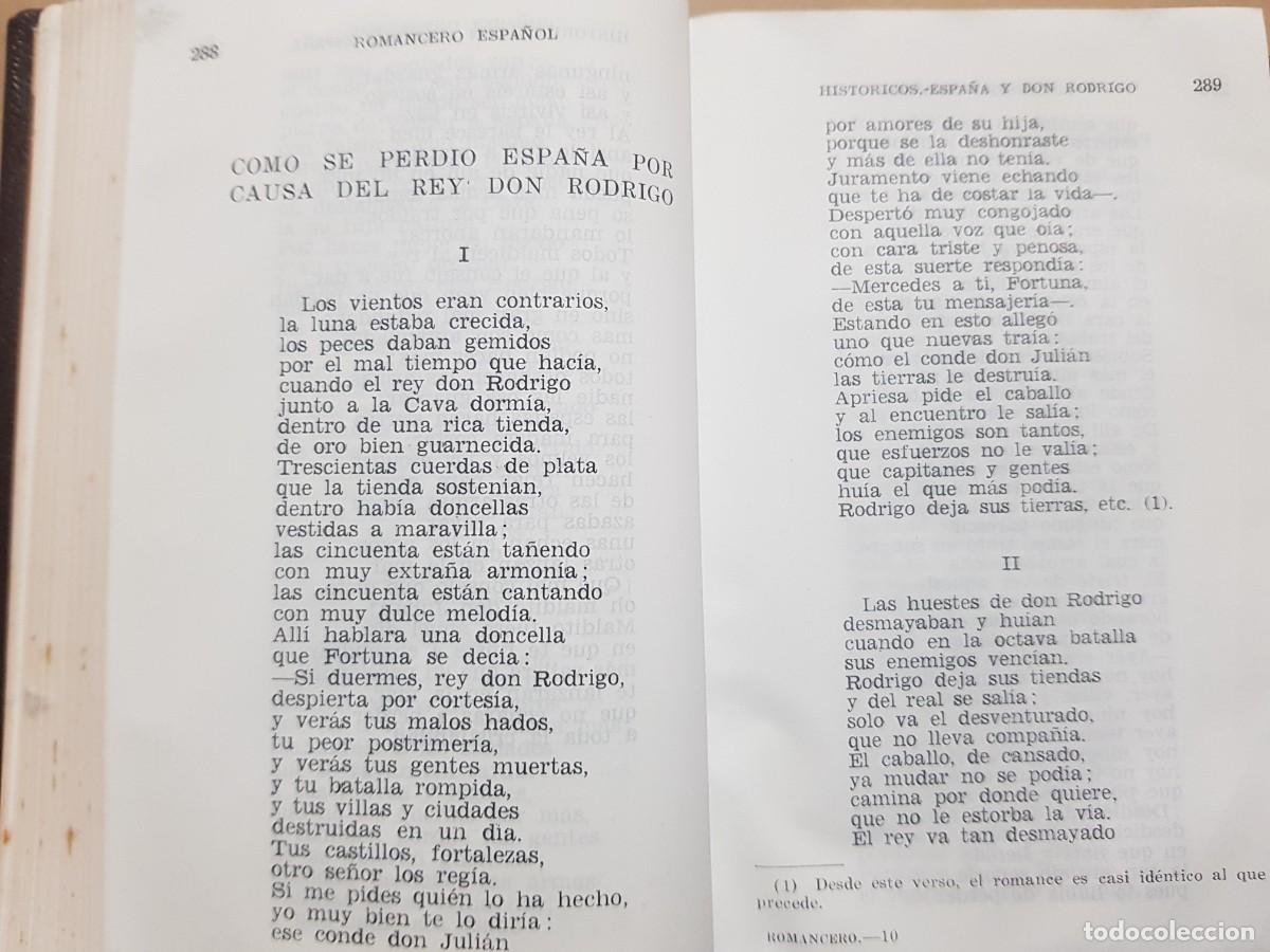 Libros: ROMANCERO ESPA&Ntilde;OL - ED. AGUILAR - 1961 - Foto 10