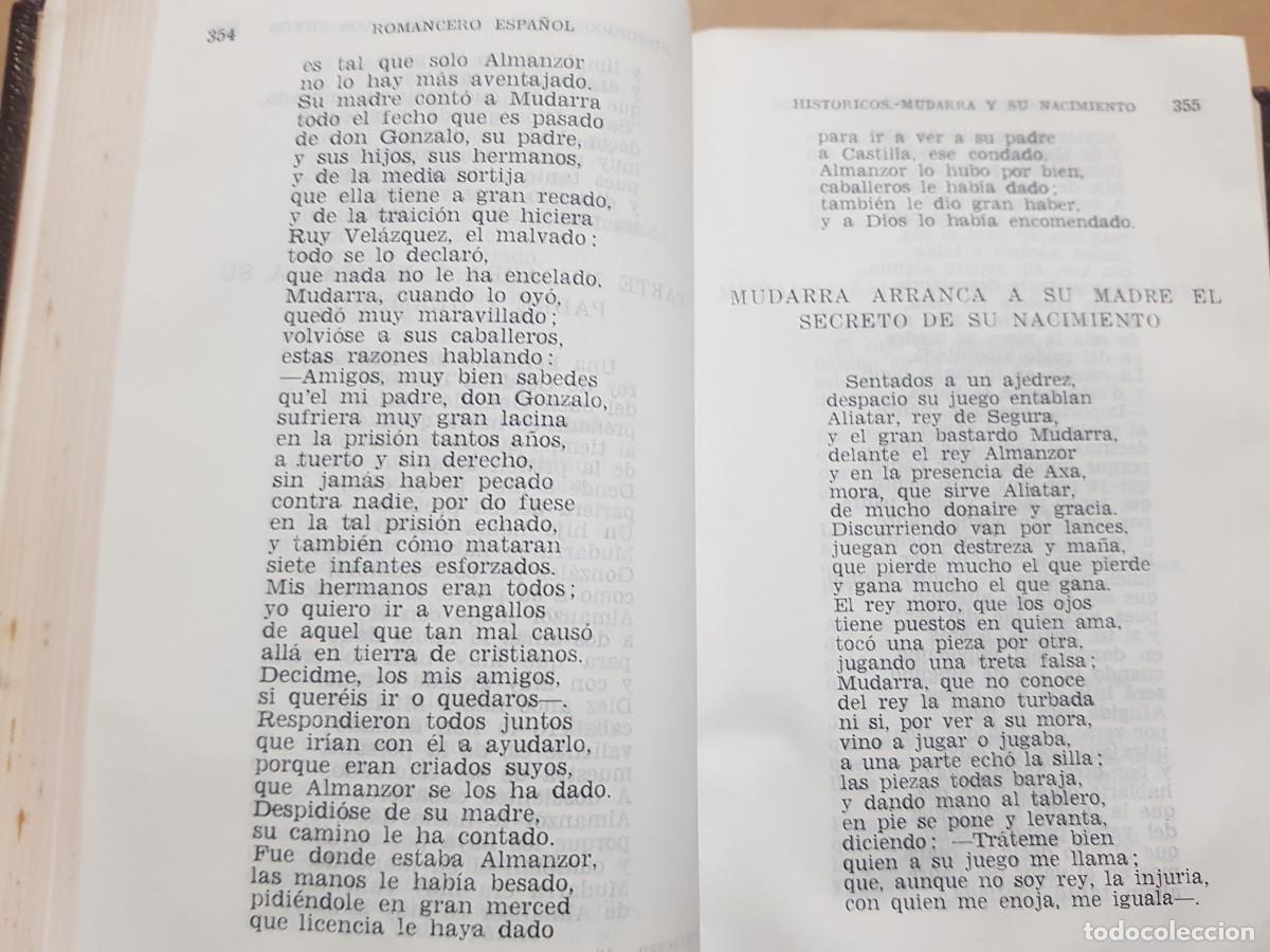 Libros: ROMANCERO ESPA&Ntilde;OL - ED. AGUILAR - 1961 - Foto 11