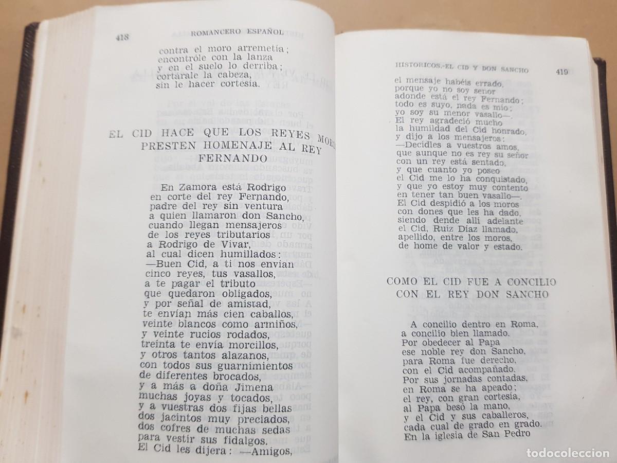 Libros: ROMANCERO ESPA&Ntilde;OL - ED. AGUILAR - 1961 - Foto 12