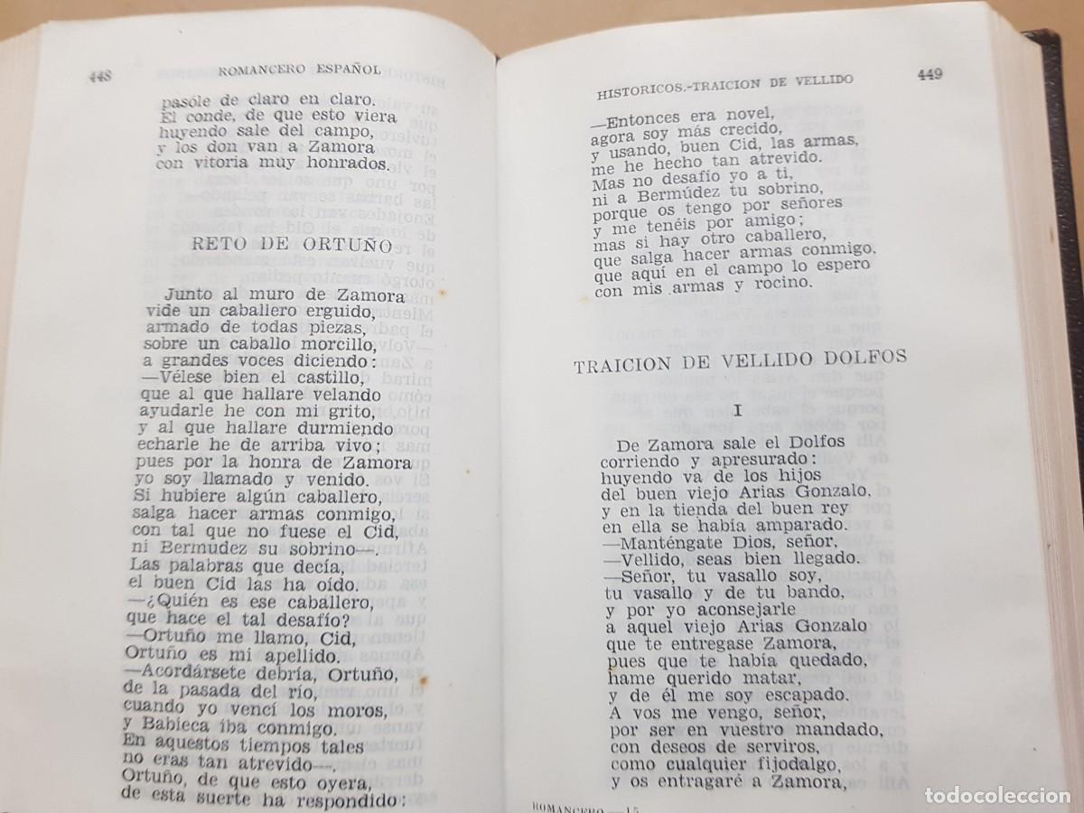Libros: ROMANCERO ESPA&Ntilde;OL - ED. AGUILAR - 1961 - Foto 13