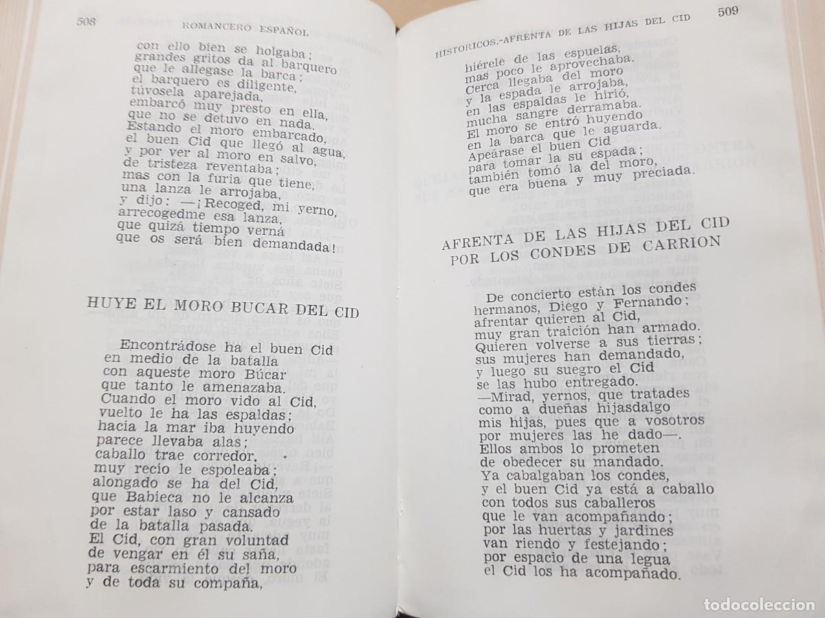 Libros: ROMANCERO ESPA&Ntilde;OL - ED. AGUILAR - 1961 - Foto 14
