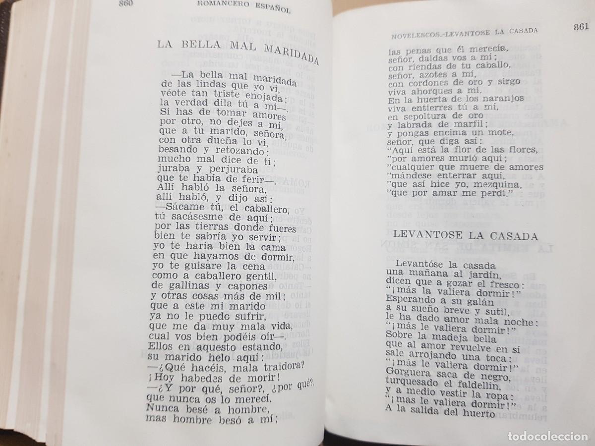 Libros: ROMANCERO ESPA&Ntilde;OL - ED. AGUILAR - 1961 - Foto 18