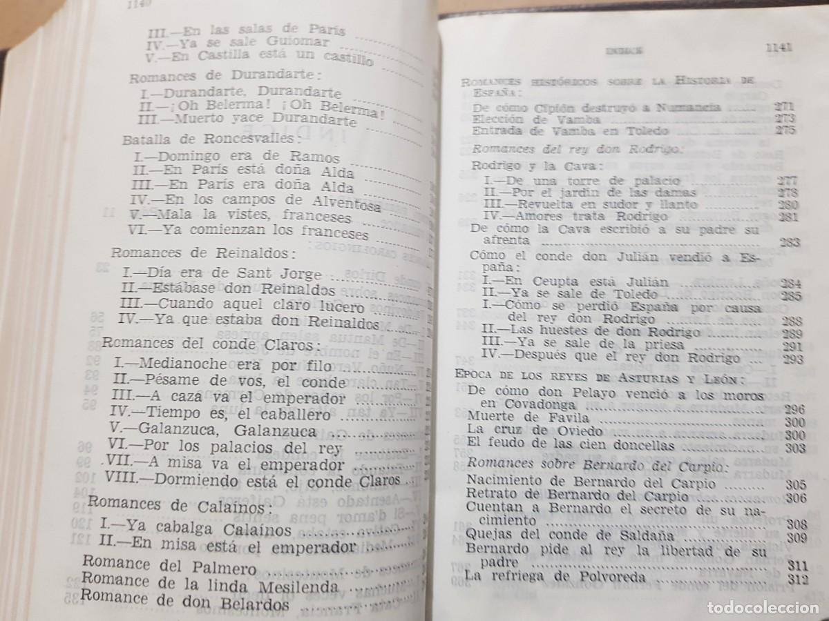 Libros: ROMANCERO ESPA&Ntilde;OL - ED. AGUILAR - 1961 - Foto 21