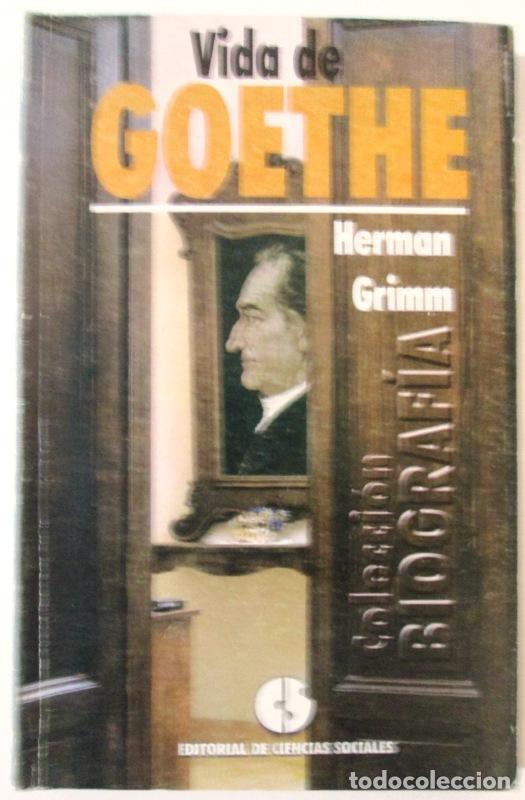 Libros: GRIMM, Herman - VIDA DE GOETHE - Foto 1
