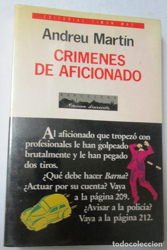 Libros: MARTIN, Andreu - CRIMENES DE AFICIONADO - Foto 1