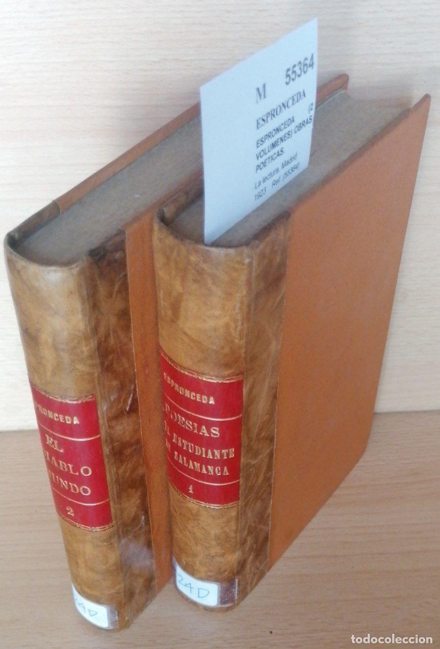 Libros: ESPRONCEDA - ESPRONCEDA (2 VOLUMENES) OBRAS POETICAS. - Foto 1