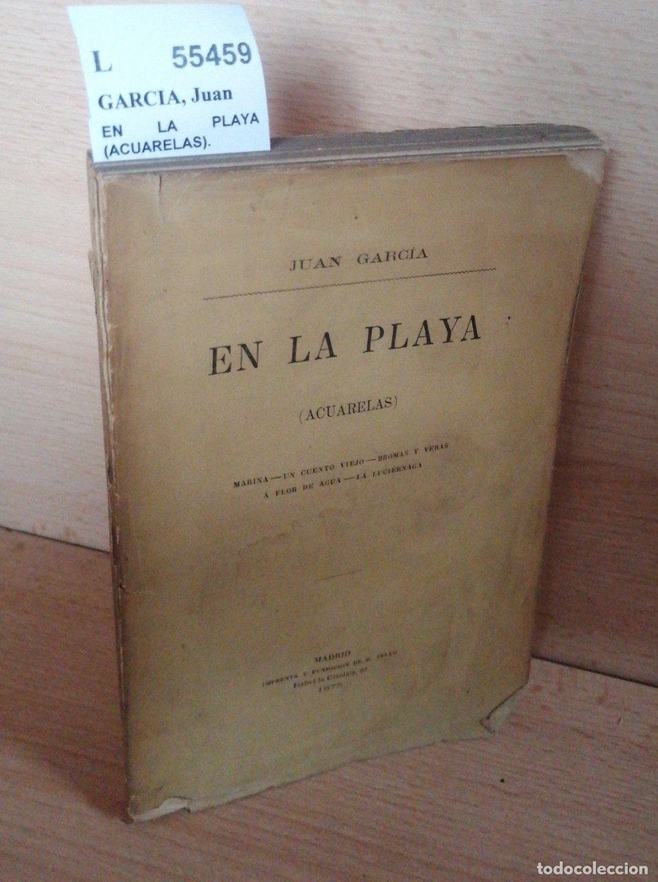 Libros: GARCIA, Juan - EN LA PLAYA (ACUARELAS). - Foto 1