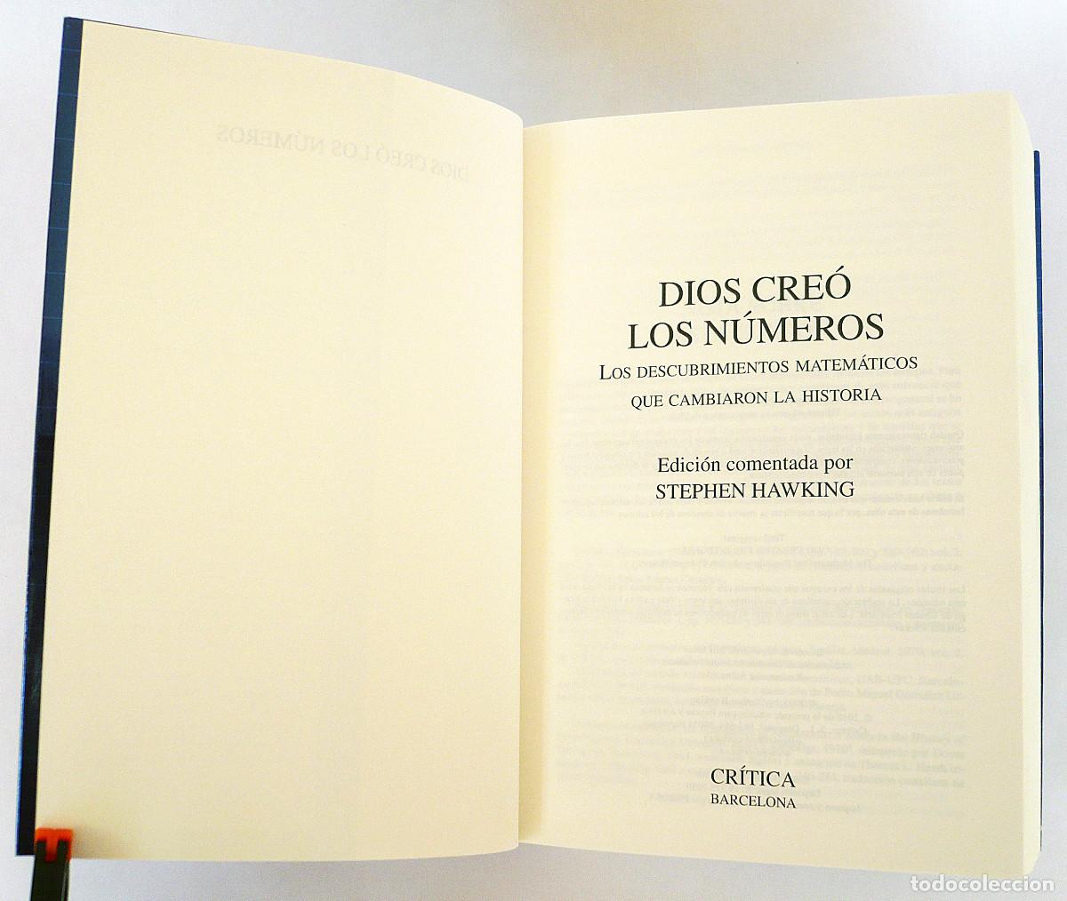 Libros: Dios cre&oacute; los n&uacute;meros, Stephen Hawking - Foto 6