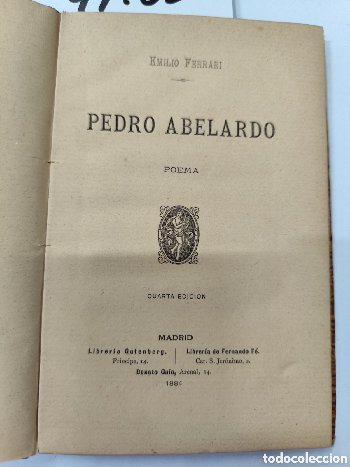 Libros: PEDRO ABELARDO. Poema. A&ntilde;o 1884 - FERRARI,Emilio