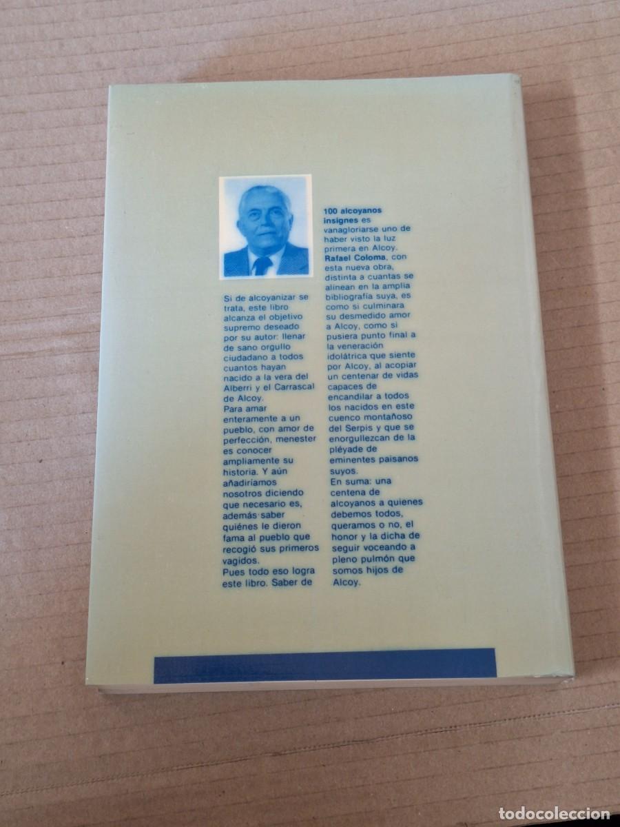 Libros: 100 ALCOYANOS INSIGNES - Rafael COLOMA - Foto 3