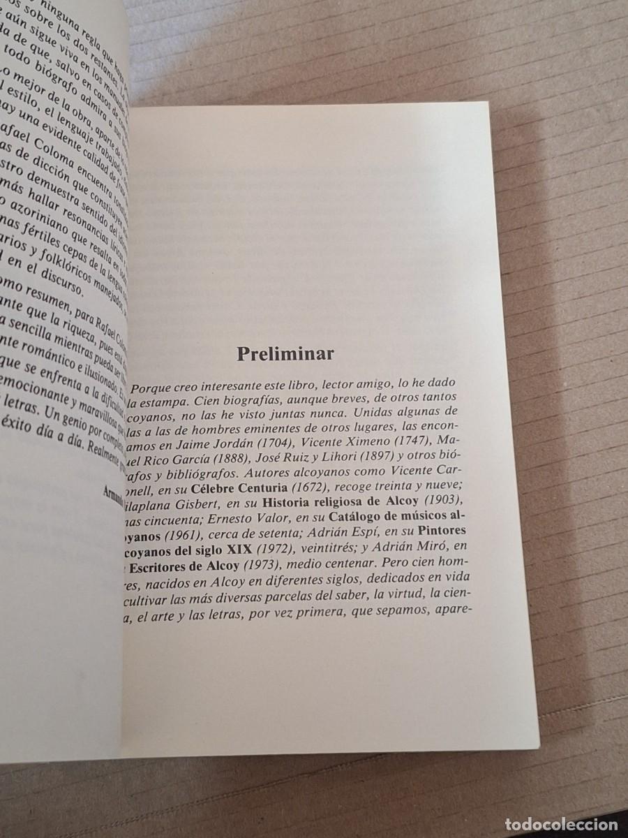 Libros: 100 ALCOYANOS INSIGNES - Rafael COLOMA - Foto 13