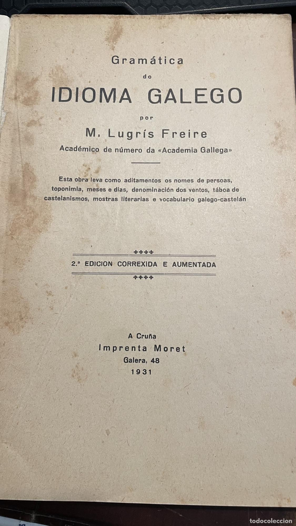 Libros: Gram&aacute;tica do idioma galego (galego) - M. Lugr&iacute;s Freire - Foto 7