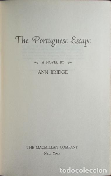 Libros: BRIDGE. (Ann) - THE PORTUGUESE ESCAPE. - Foto 1