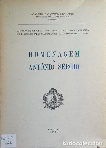 Libros: SILVEIRA. (Ant&oacute;nio da) e outros. - HOMENAGEM A ANT&Oacute;NIO S&Eacute;RGIO. - Foto 1