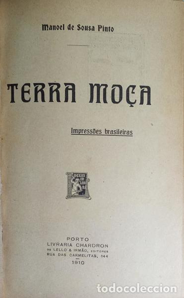 Libros: SOUSA PINTO. (Manoel de) - TERRA MO&Ccedil;A. - Foto 2