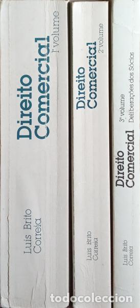 Libros: BRITO CORREIA. (Lu&iacute;s) - DIREITO COMERCIAL. [3 VOLUMES] - Foto 4