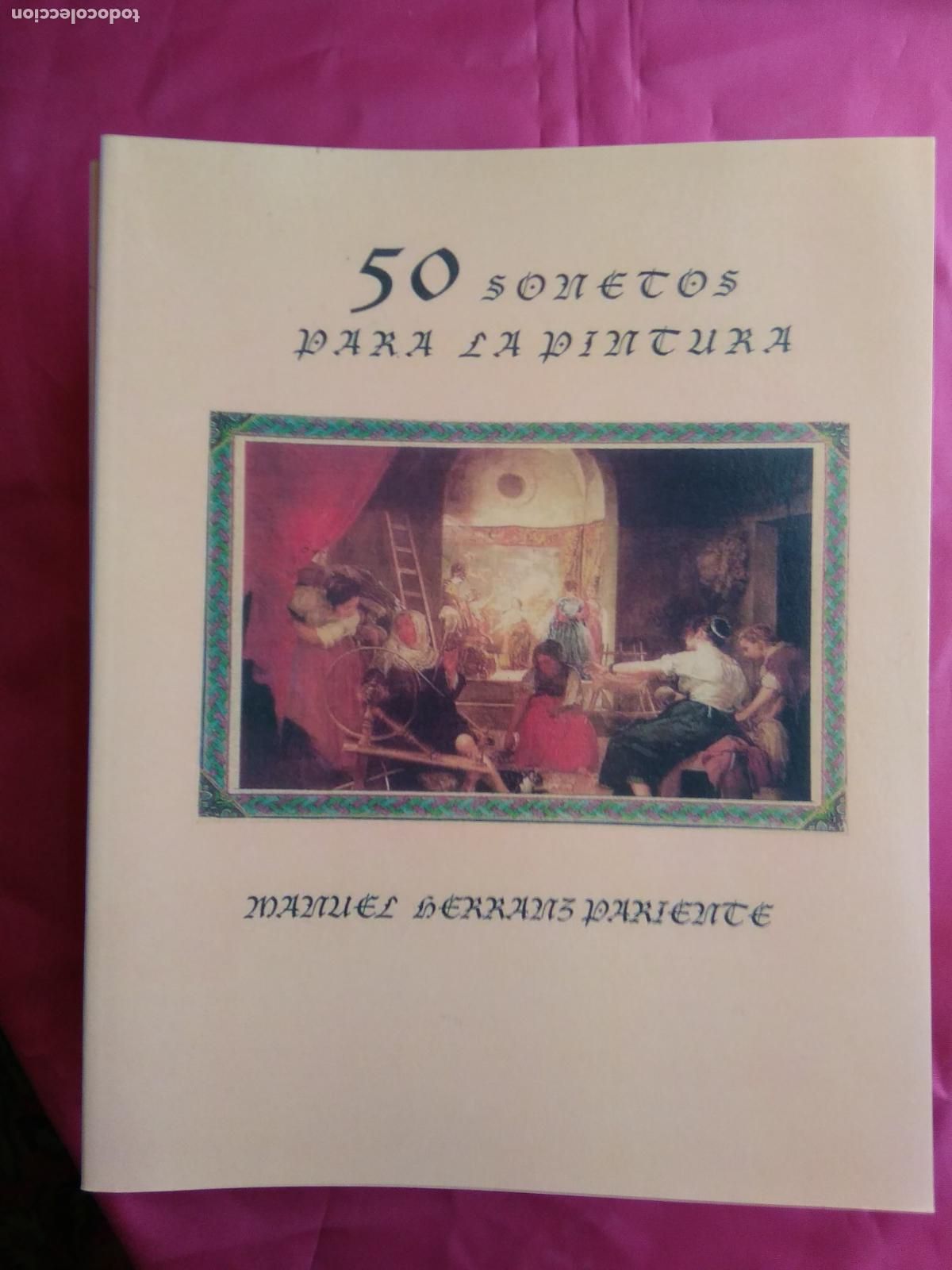 Livros em segunda m&atilde;o: 50 sonetos para la pintura. Manuel Herranz Pariente (dedicado) CO.1677