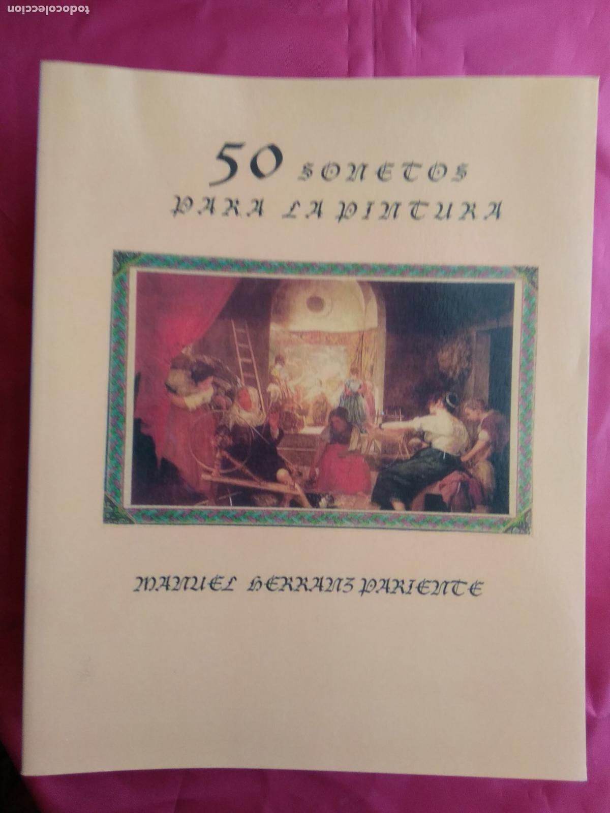 Livros em segunda m&atilde;o: 50 sonetos para la pintura. Manuel Herranz Pariente (dedicado) CO.1678