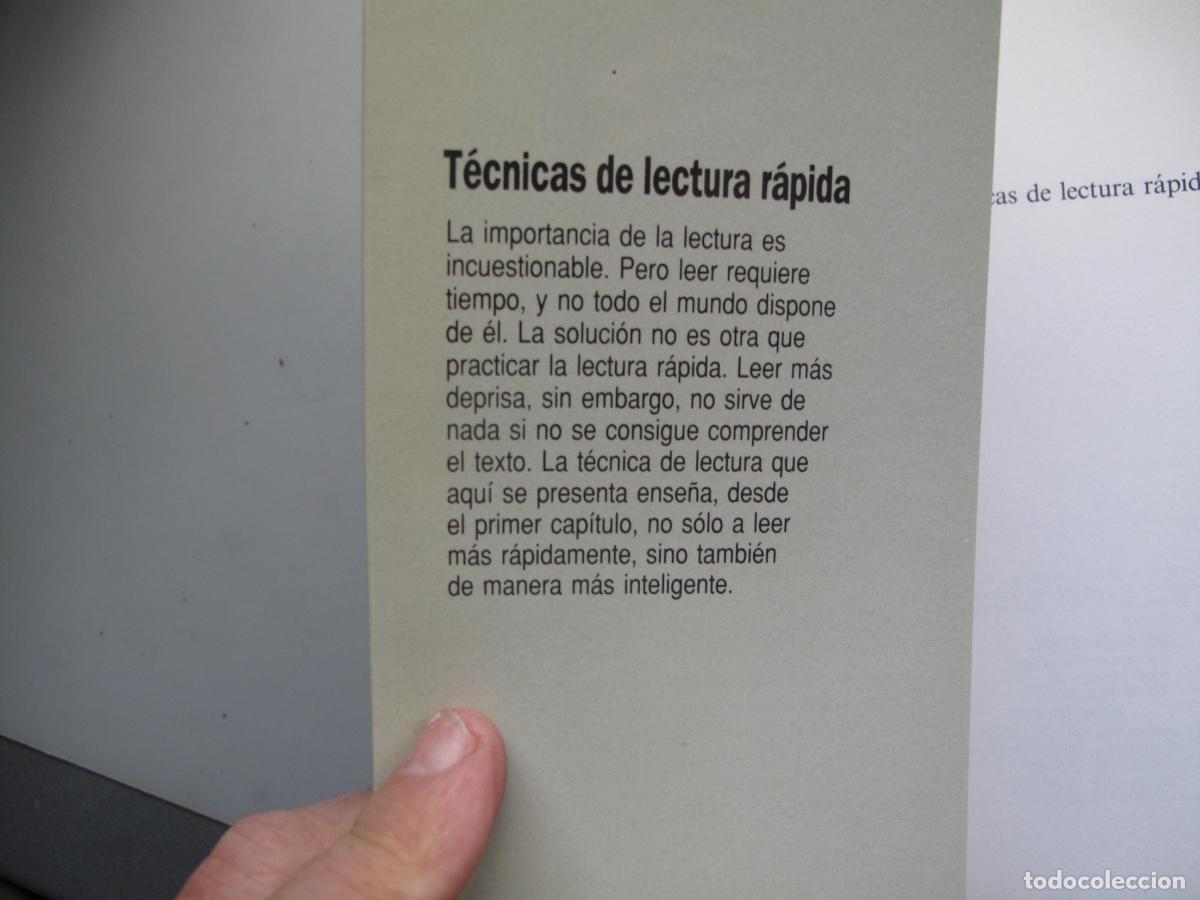 Libros: T&Eacute;CNICAS DE LECTURA R&Aacute;PIDA.- EDICIONES DEUSTO. - Foto 2