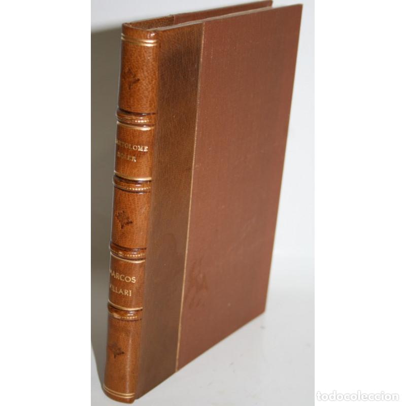 Libros: MARCOS VILLAR&Iacute; - SOLER, Bartolom&eacute; - Foto 1