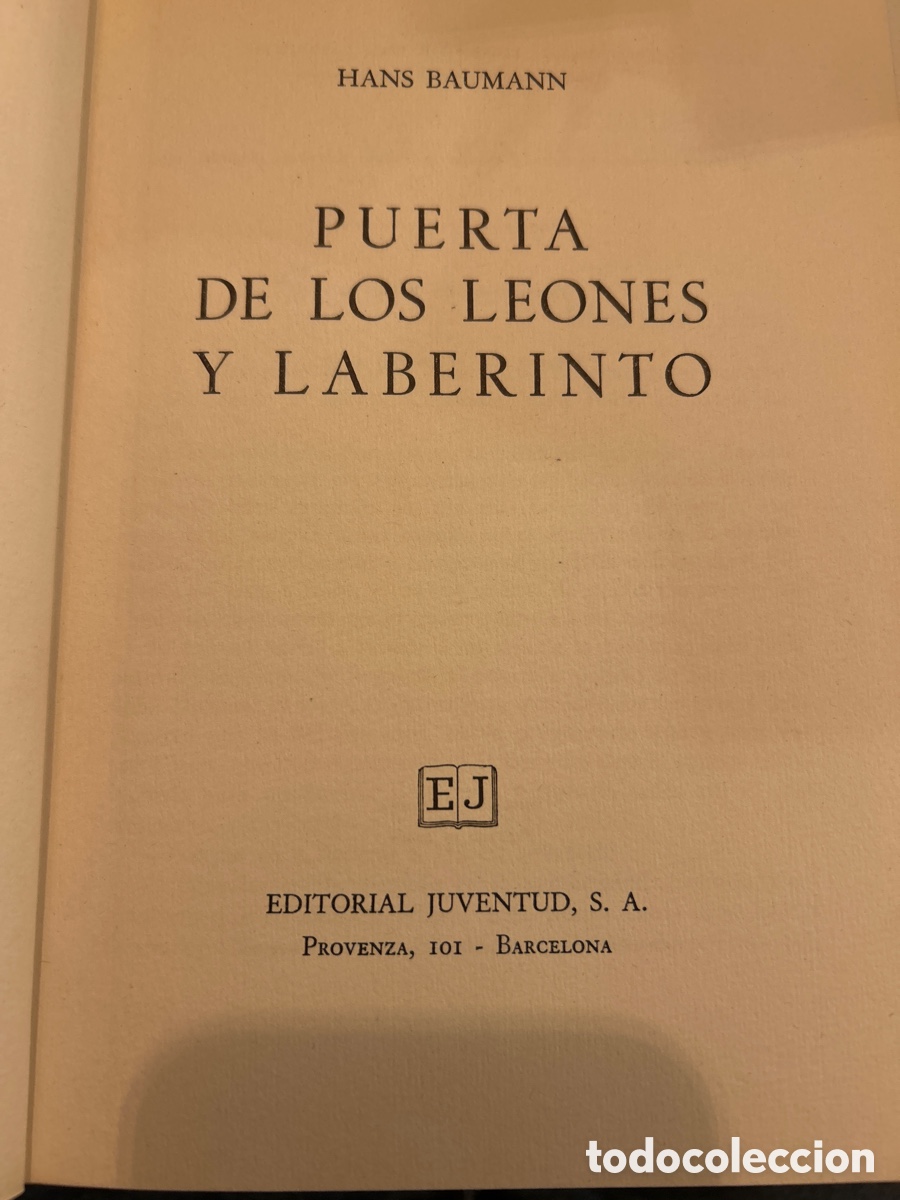 Libros: Baumann. Puerta de los leones y laberinto. C5 - Foto 4