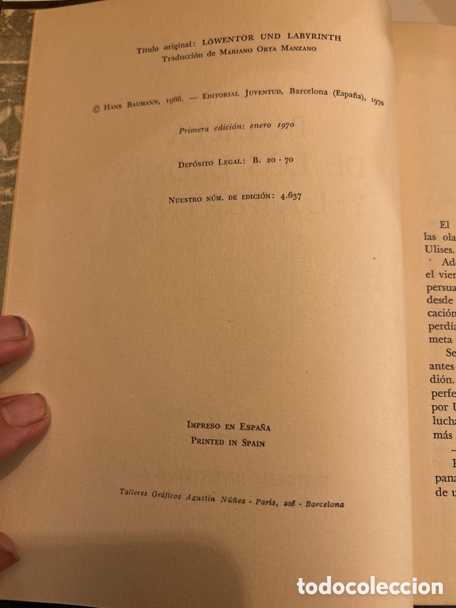 Libros: Baumann. Puerta de los leones y laberinto. C5 - Foto 5