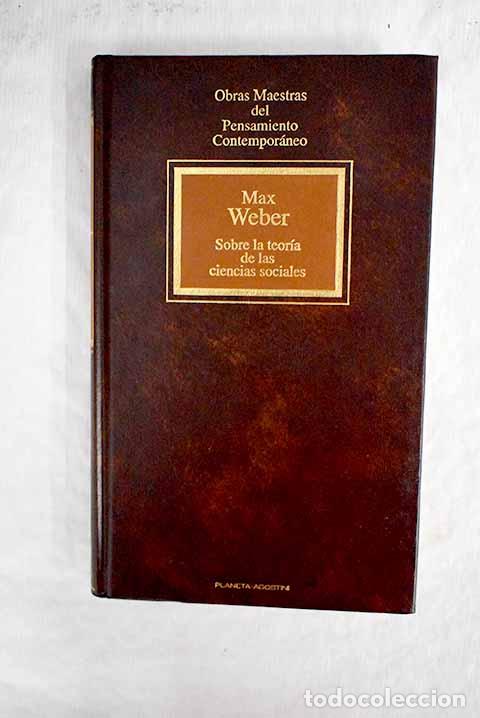 Libros: Sobre la teor&iacute;a de las ciencias sociales.- Weber, Max - Foto 1