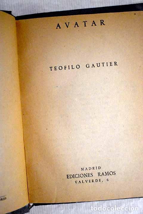 Libros: Avatar: Gautier, Th&eacute;ophile.- Gautier, Th&eacute;ophile - Foto 1