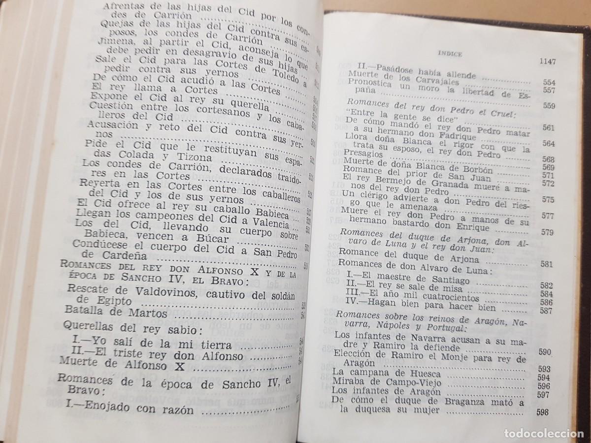 Libros: ROMANCERO ESPA&Ntilde;OL - ED. AGUILAR - 1961 - Foto 24
