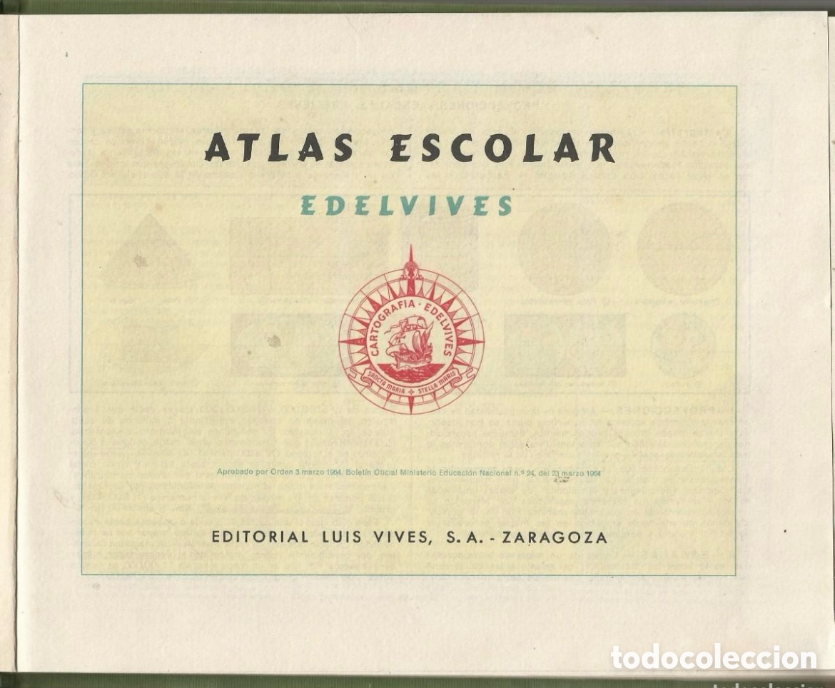 Libros: Atlas universal , escolar de 1967, - Foto 2