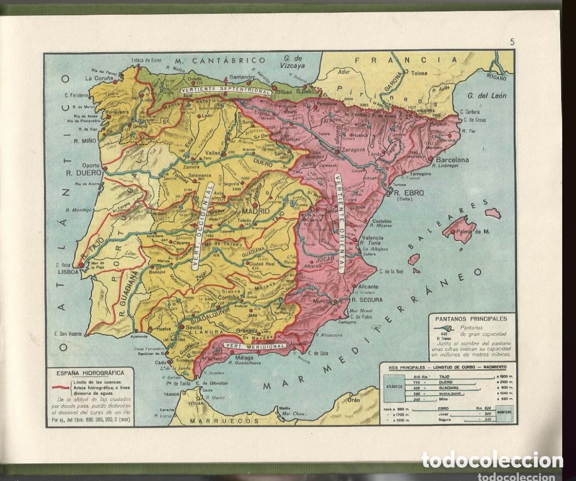 Libros: Atlas universal , escolar de 1967, - Foto 4