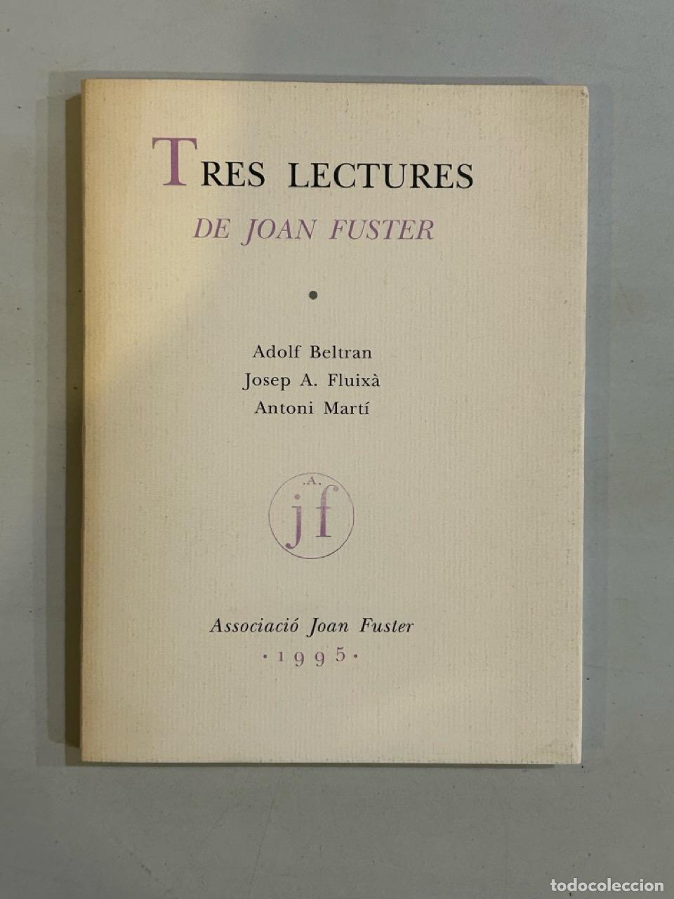 Libros: Tres lectures de Joan Fuster - Foto 1