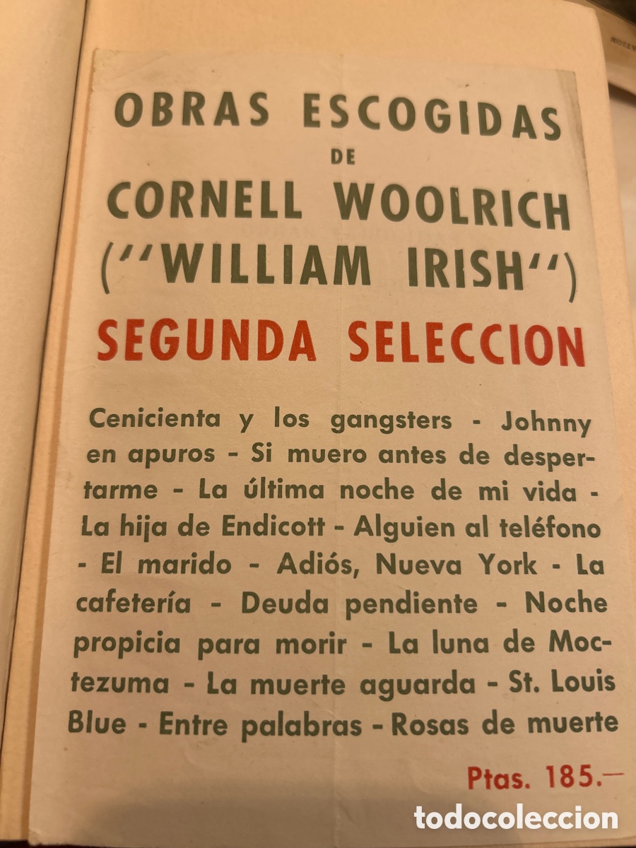 Libros: Cornell woolrich, obras escogidas vol2. C6 - Foto 2