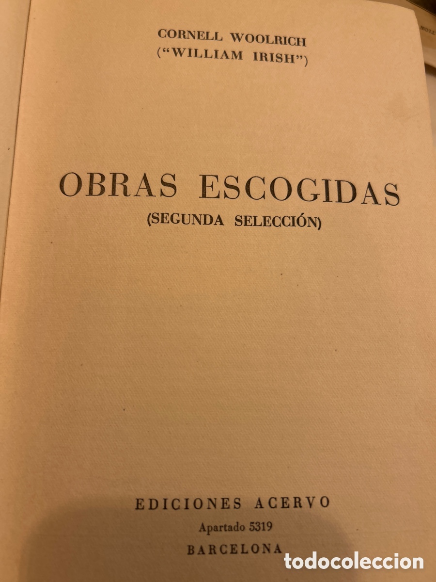 Libros: Cornell woolrich, obras escogidas vol2. C6 - Foto 3