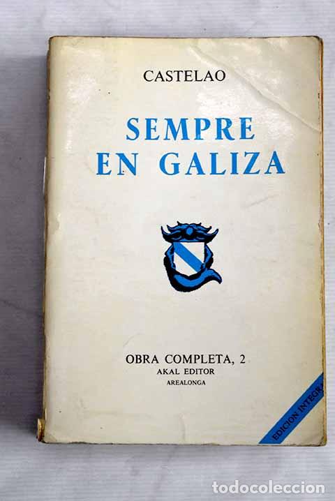Libros: Sempre en Galiza: Castelao.- Castelao - Foto 1