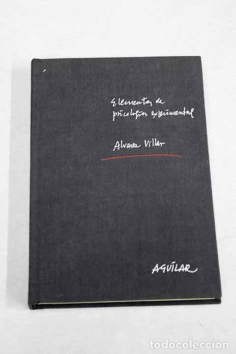 Libros: Elementos de Psicolog&iacute;a experimental.- &Aacute;lvarez Villar, Alfonso - Foto 1