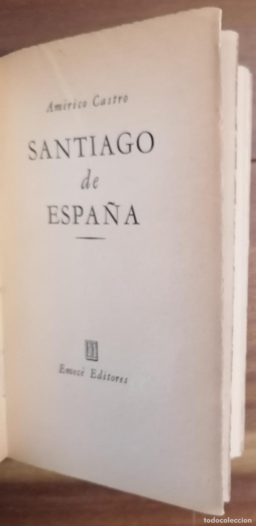 Libros: Americo Castro - SANTIAGO DE ESPA&Ntilde;A - Foto 2