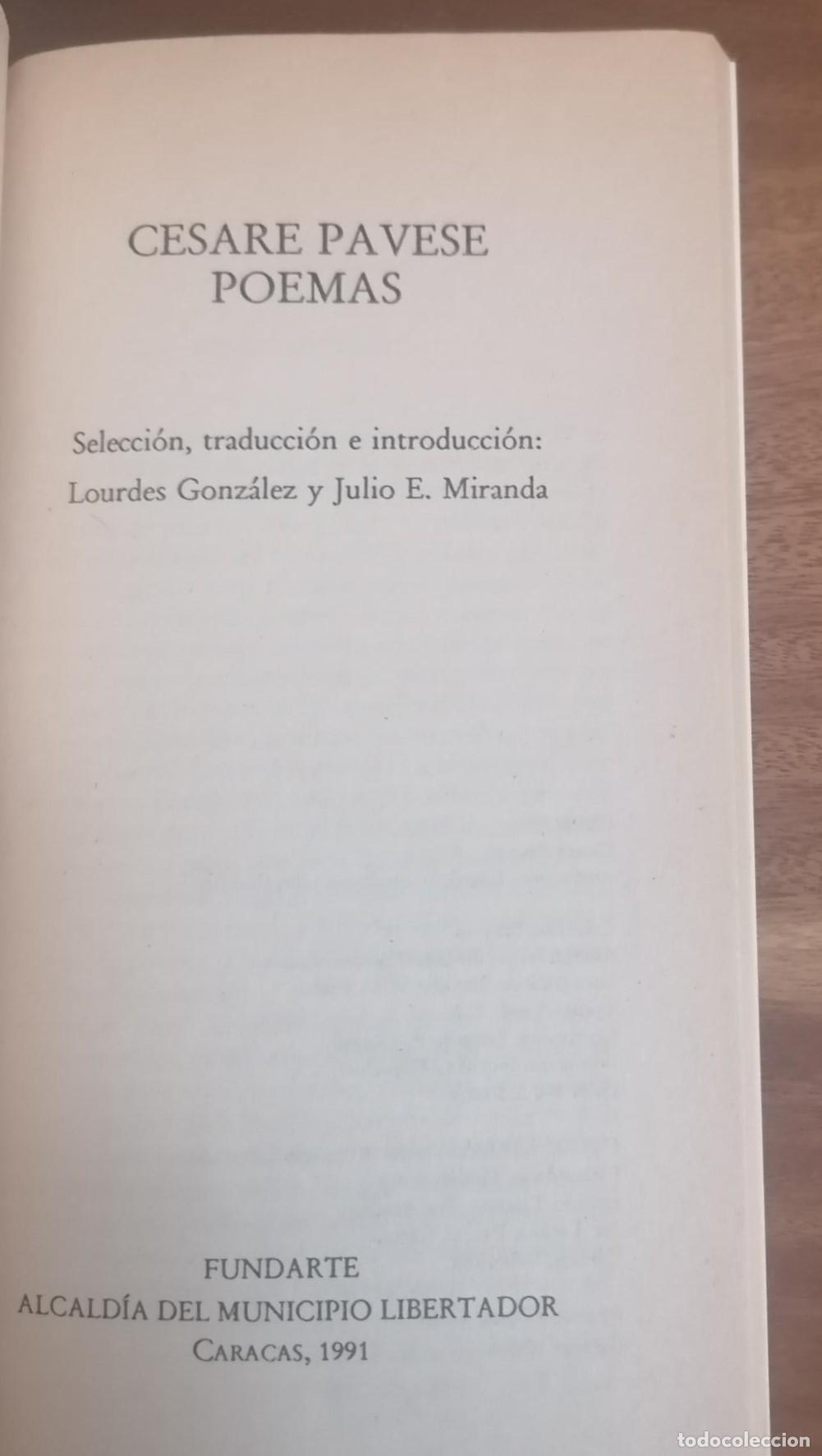 Libros: Cesare Pavese - POEMAS - Foto 2