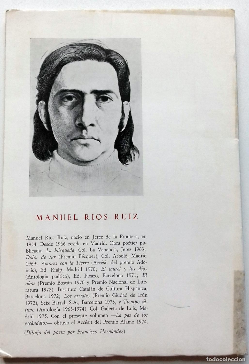 Libros: Rios Ruiz, Manuel - LA PAZ DE LOS ESC&Aacute;NDALOS - Foto 3
