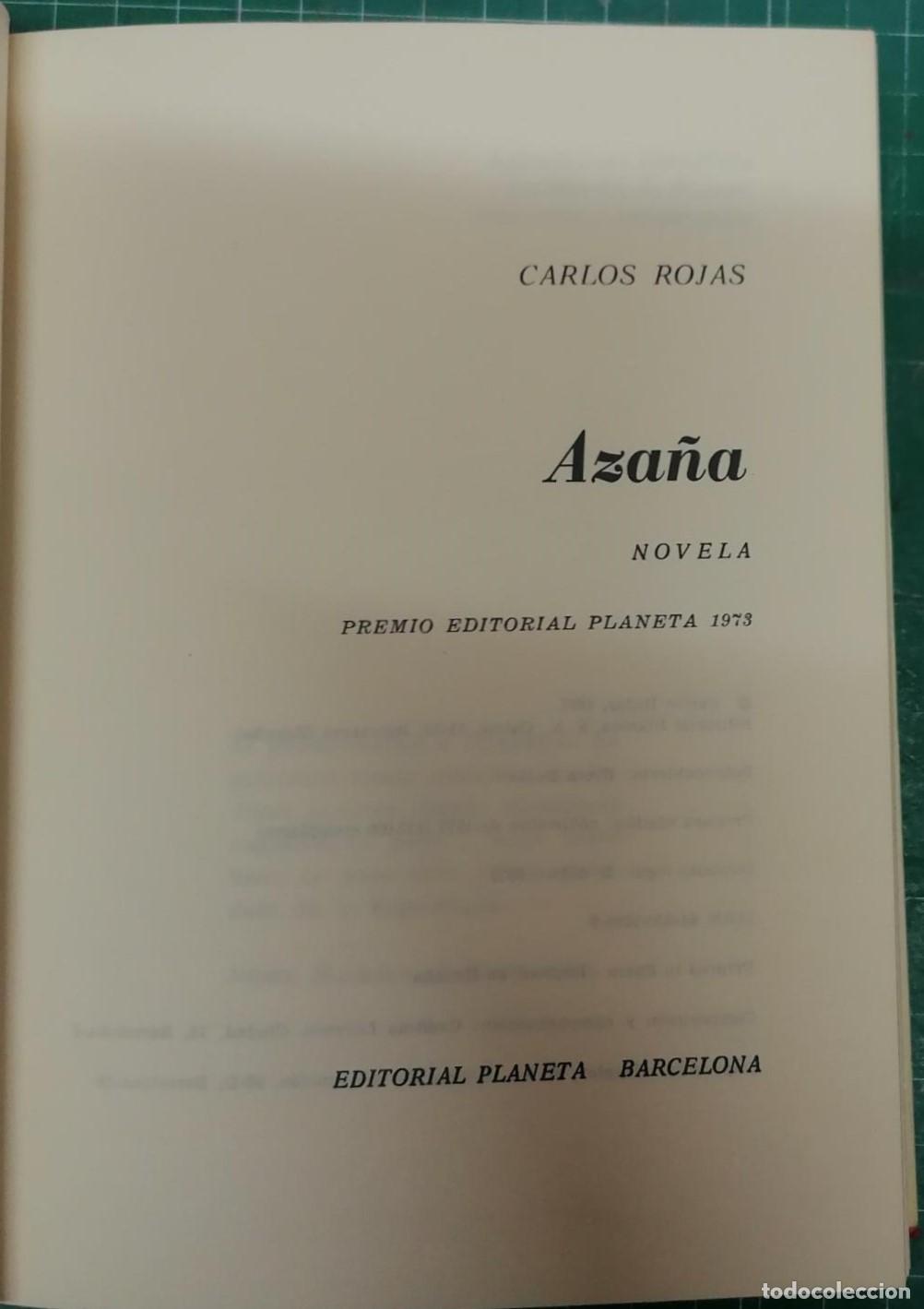 Libros: Rojas, Carlos - AZA&Ntilde;A - Foto 2