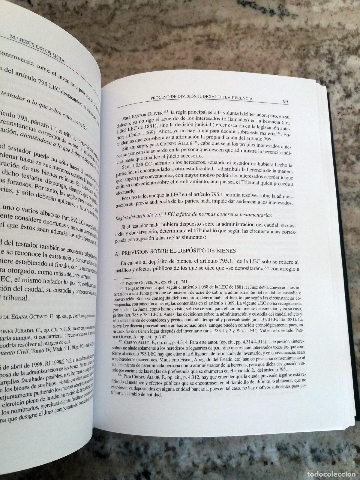 Libros: Xavier OCallaghan Mu&ntilde;oz, coordinador - LA PARTICION DE LA HERENCIA - Foto 4