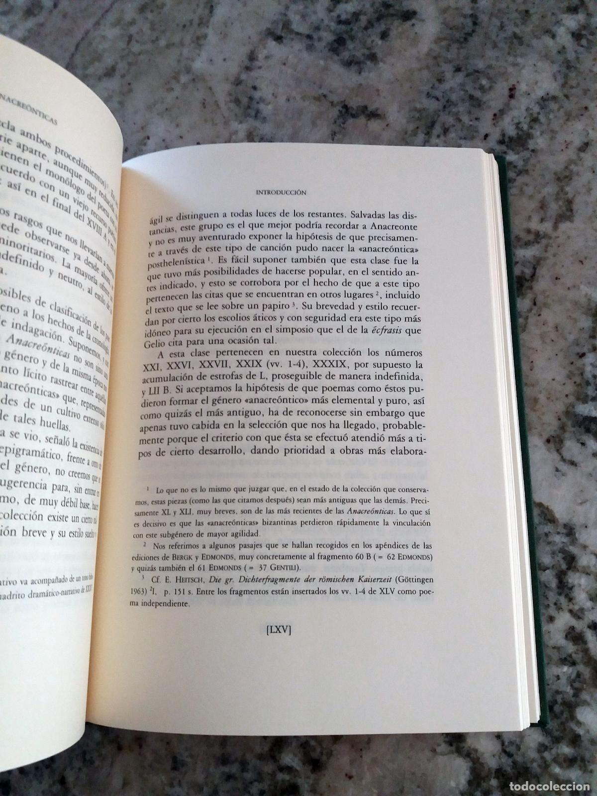 Libros: Anacreonte - ANACREONTICAS - Foto 2